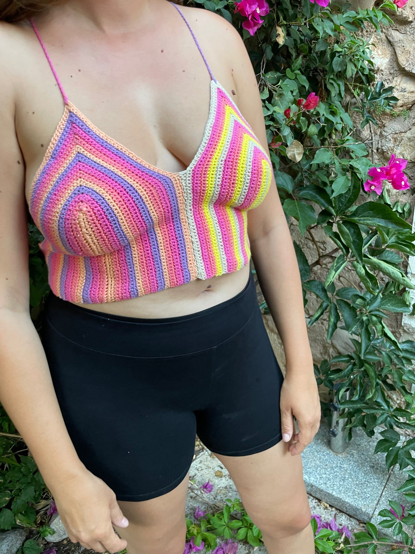 agostudio-crop top-purple-pink-yellow