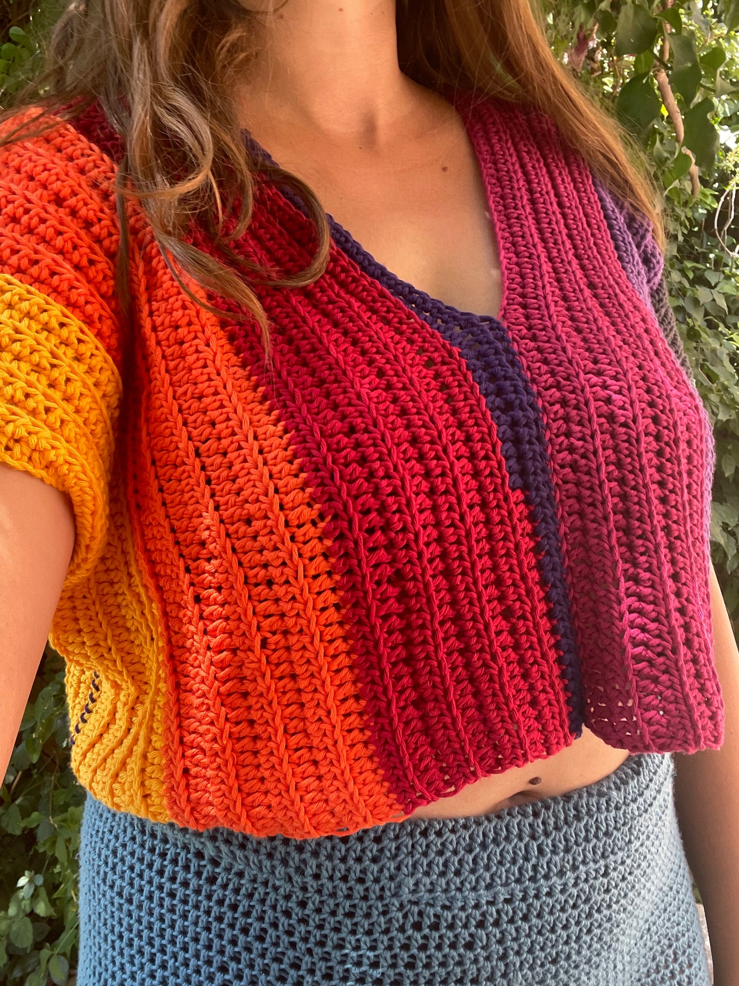 shirt cotton striped colourful