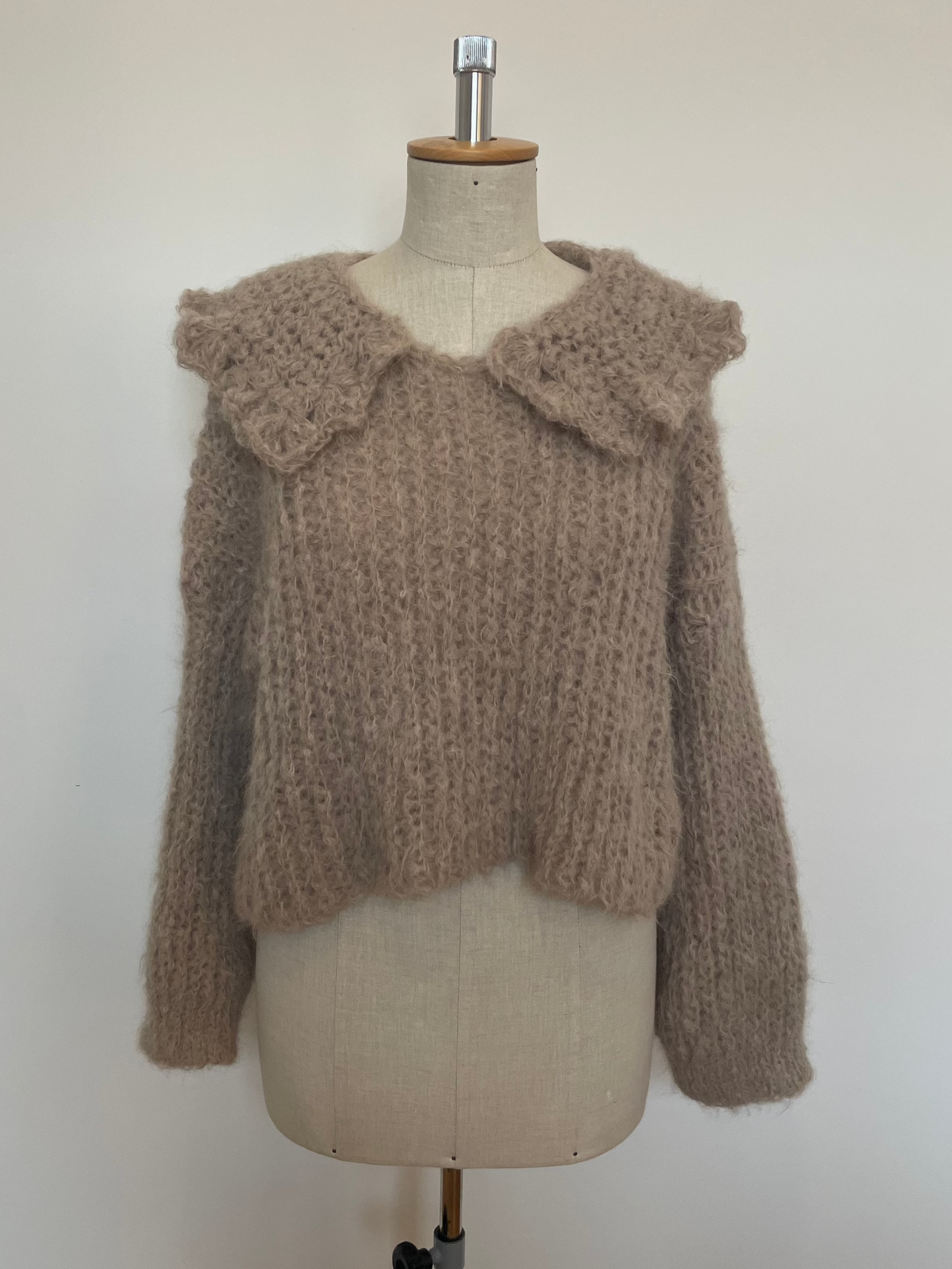 alpaca sweater beige
