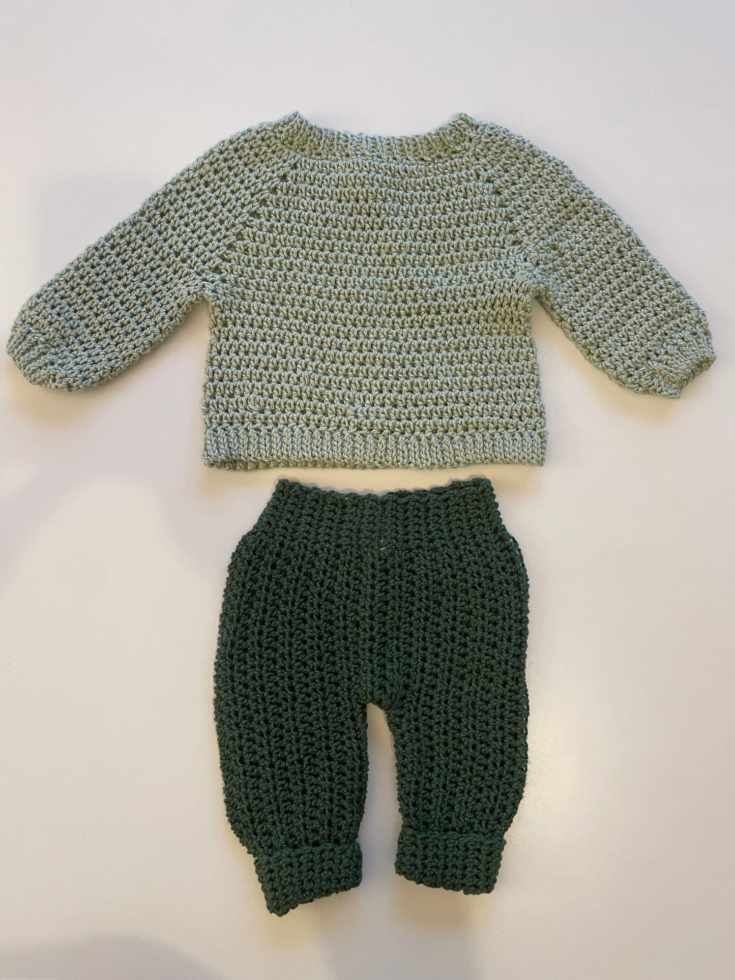 baby outfit green mint green 