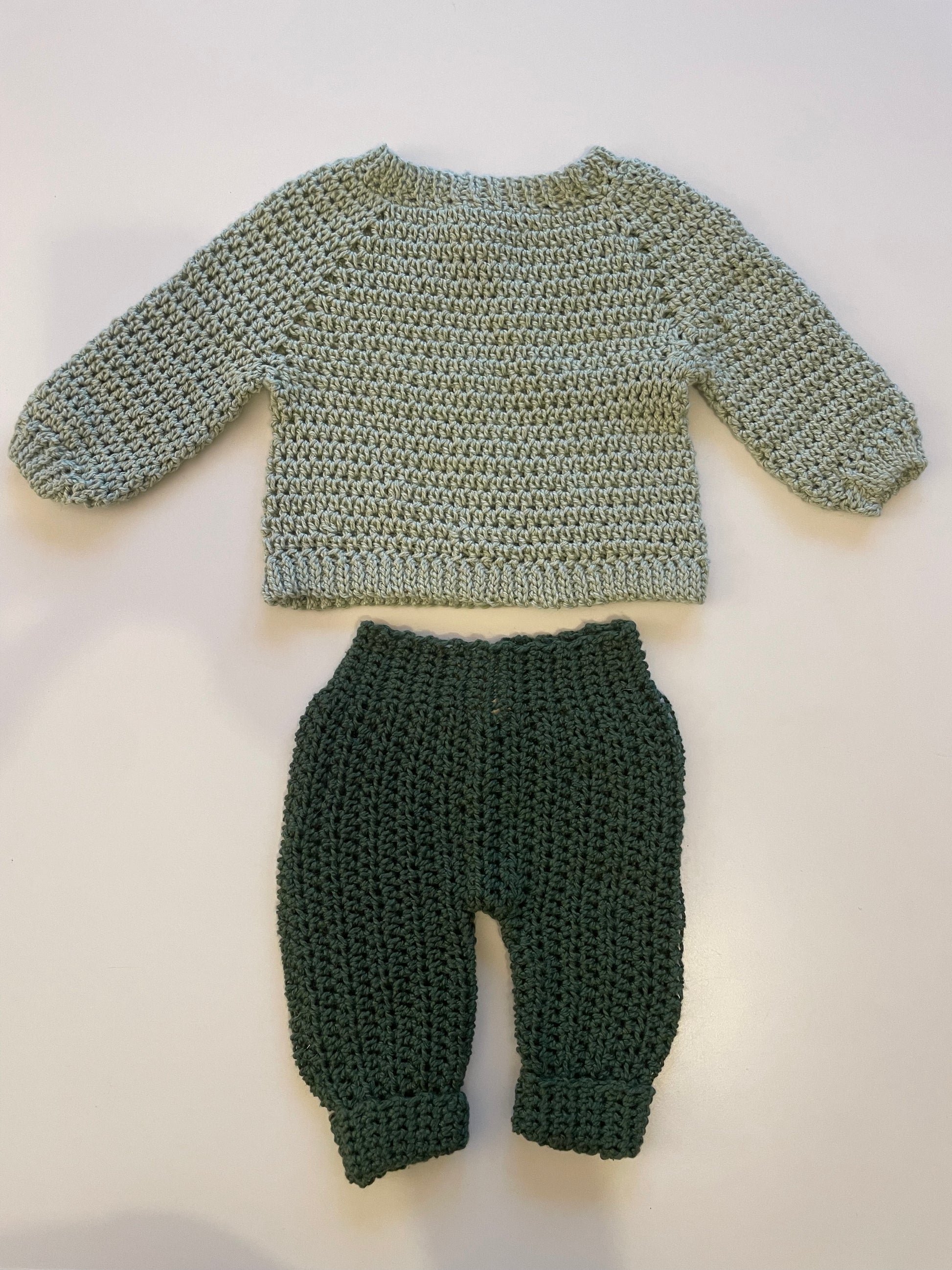 baby outfit green mint green 