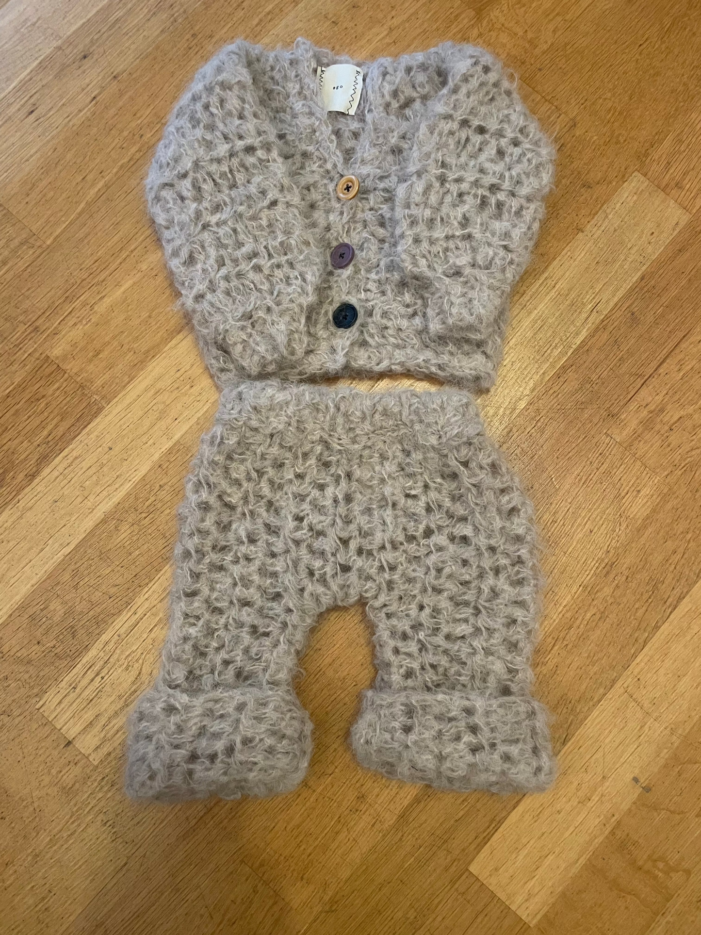 baby outfit alpaca beige