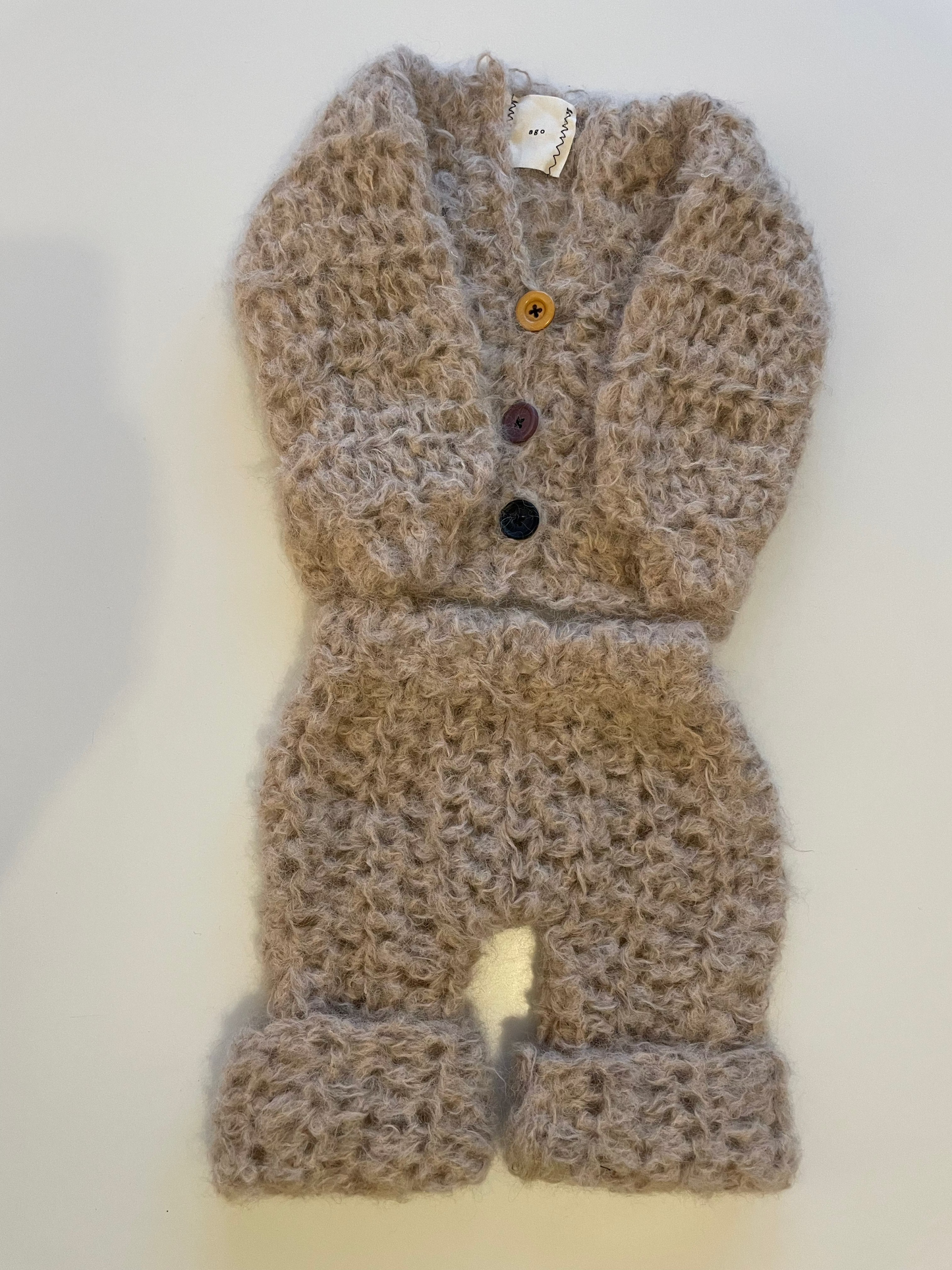 baby outfit alpaca beige 