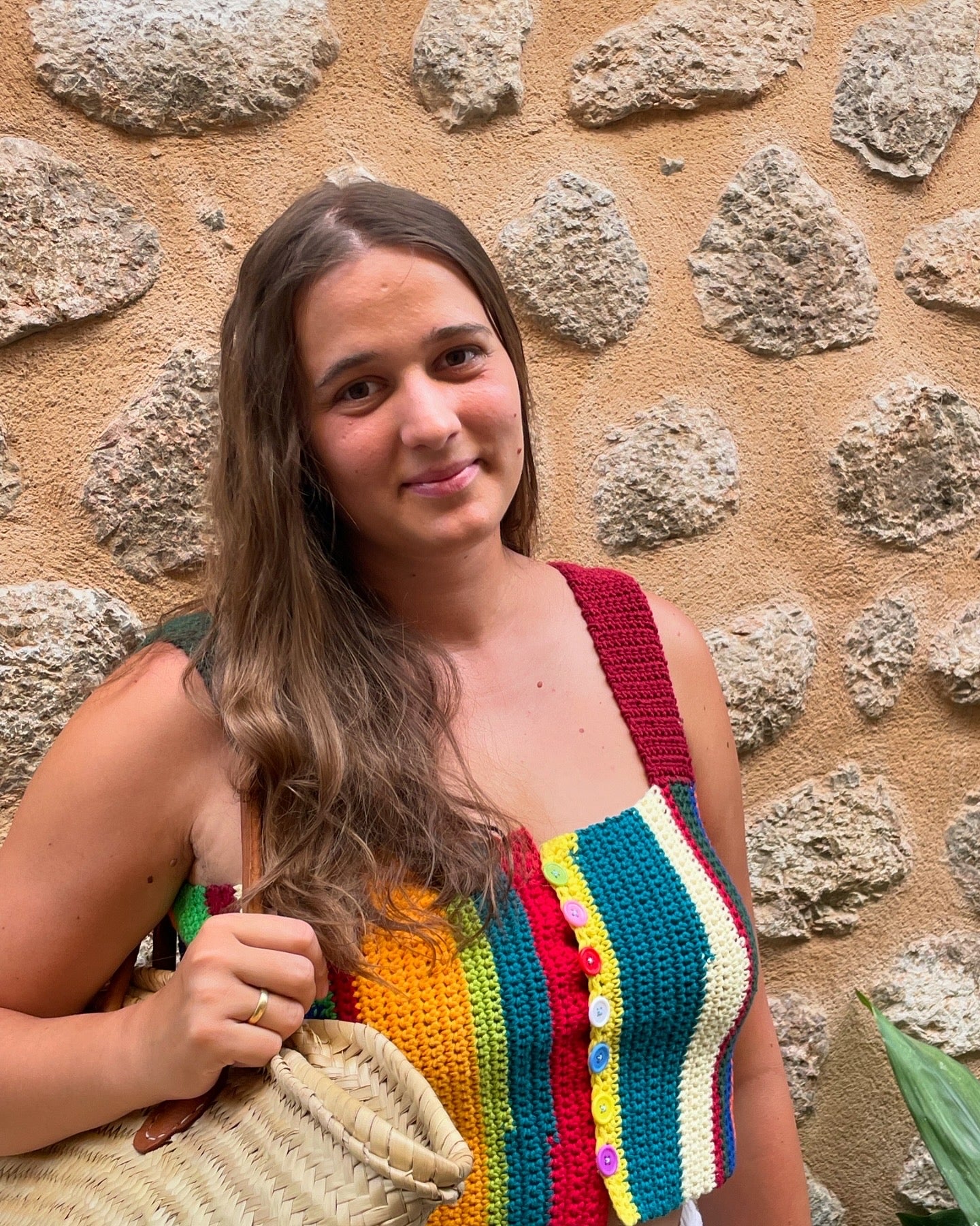 crop top cotton colourful