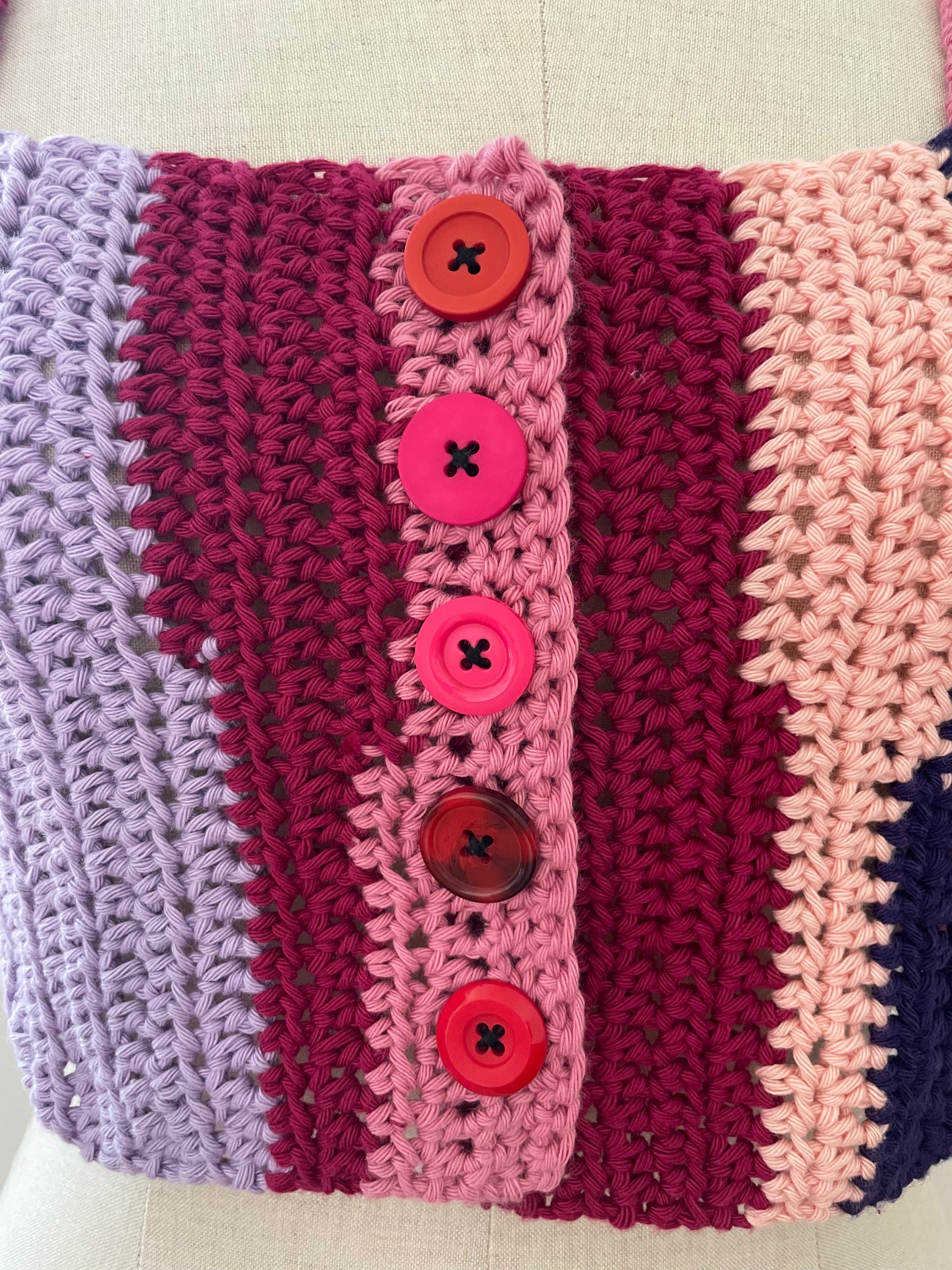 crop top striped purple