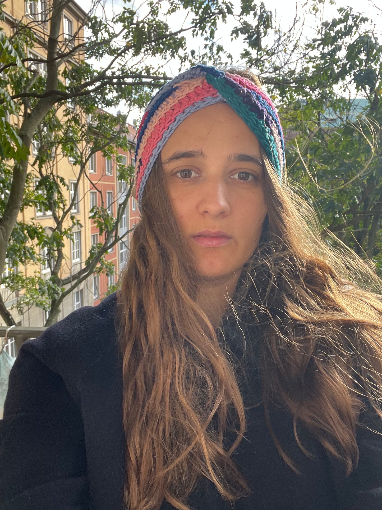 head band twisted colourful