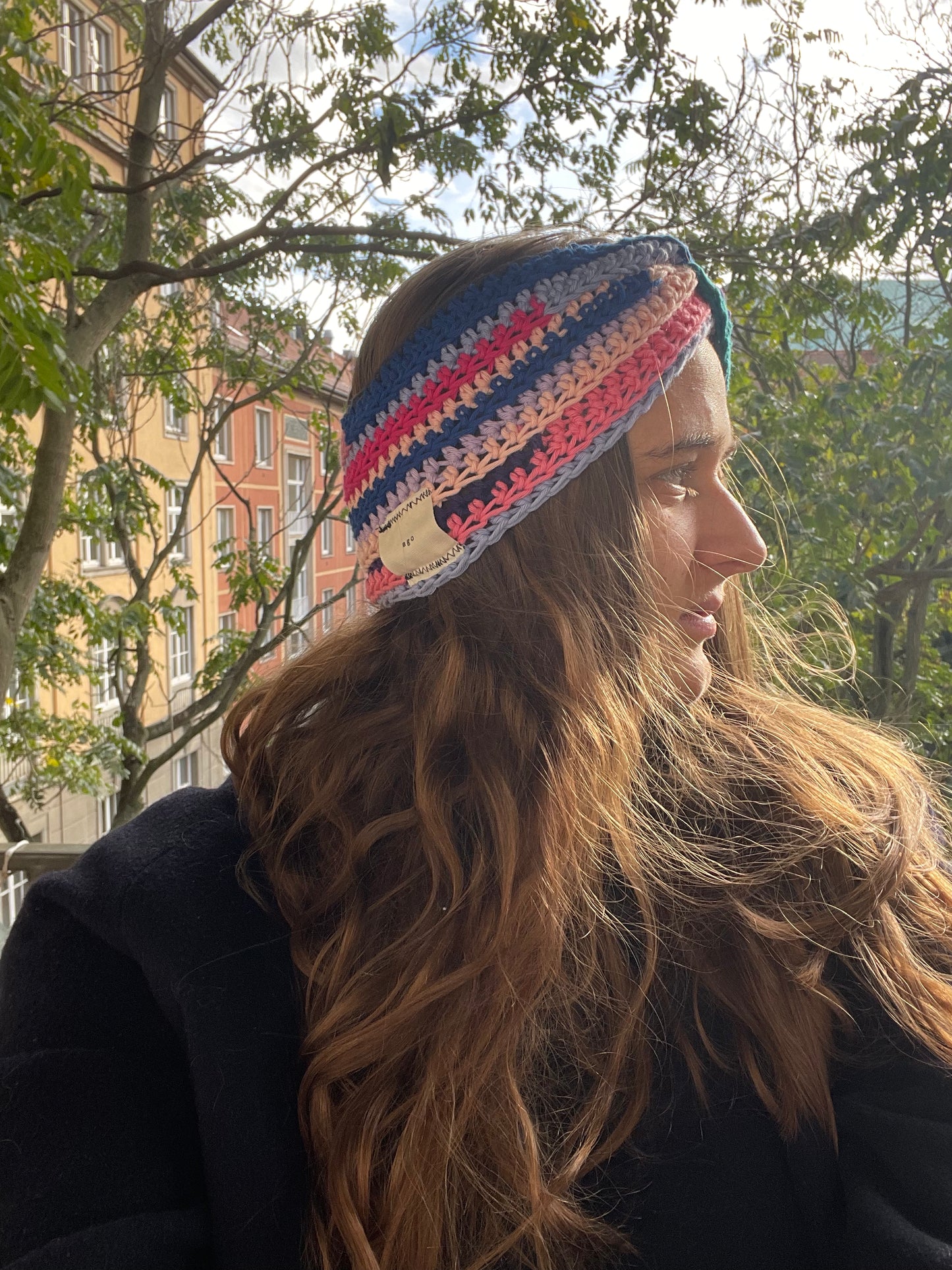 head band twisted colourful