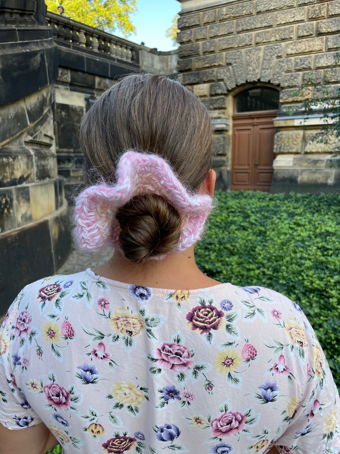 scrunchie mohair cotton 