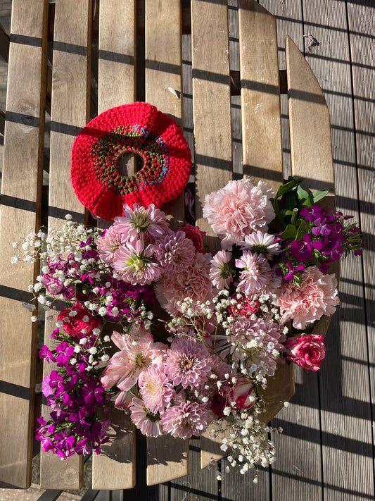 agostudio-scrunchie-cotton-red, green, blue