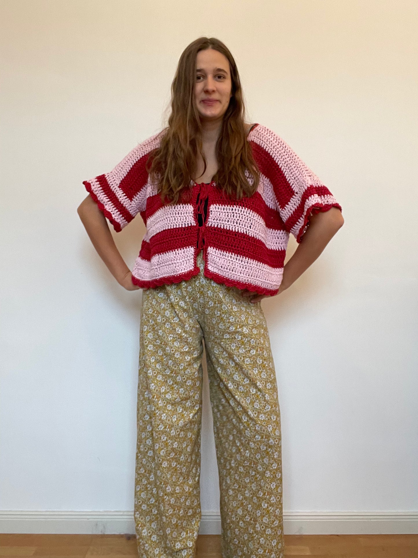 shirt cotton red pink 