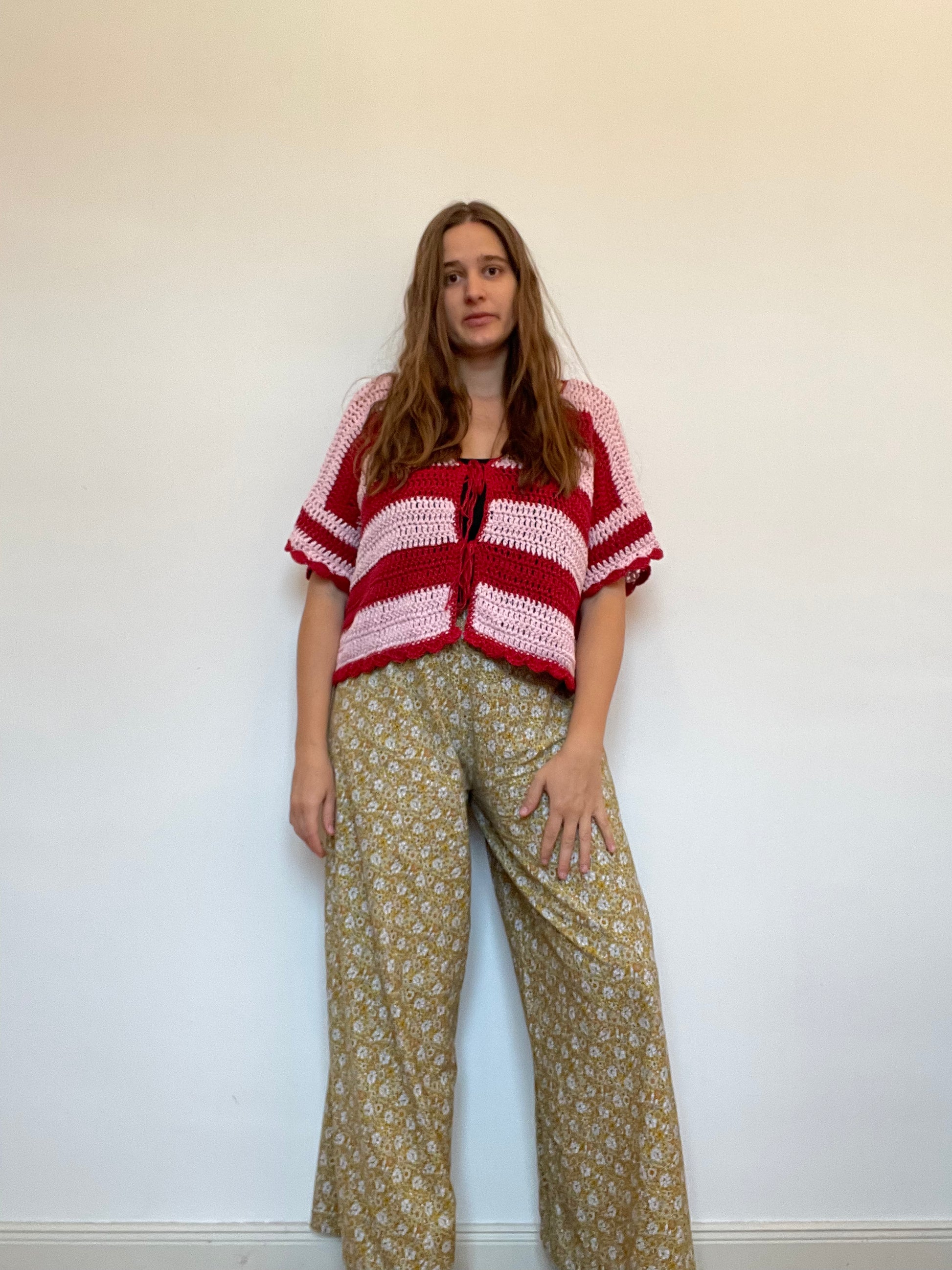 shirt cotton red pink