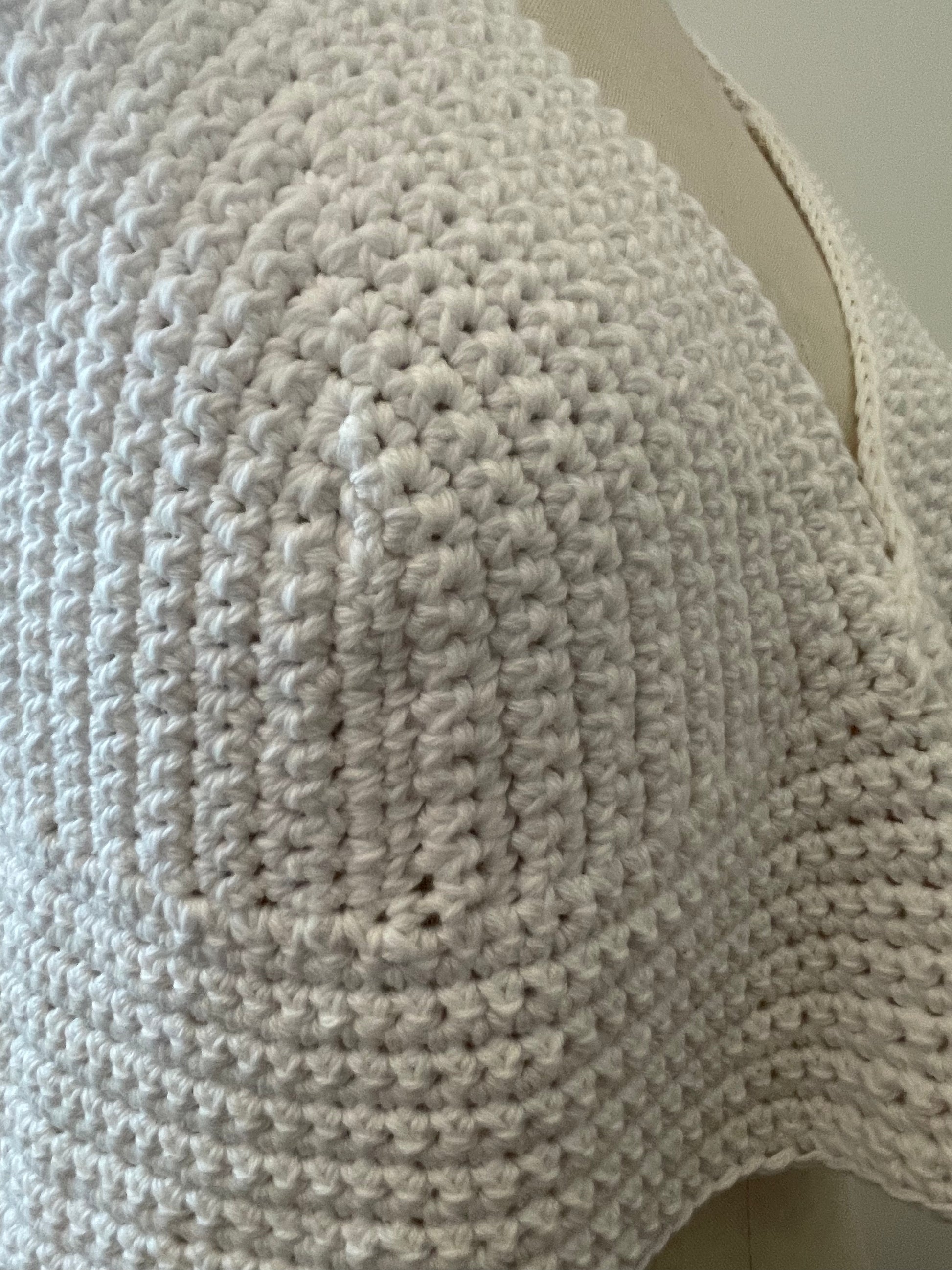 white triangle crop top